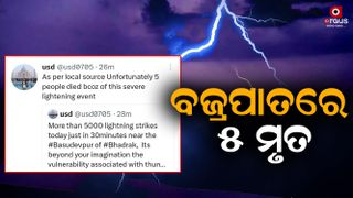 5000 times of lightning in 30 minutes in Basudebpur