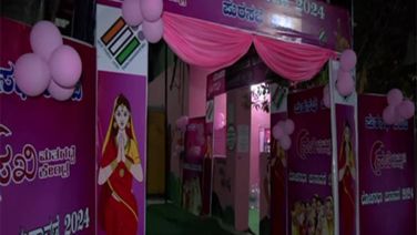 Pink booth set up in Bangalore Rural constituency for second phase of LS polls to be held today