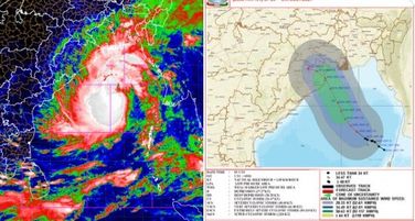 Cyclone Dana's Outer Band Touches Land Mass, Rain Starts In Odisha