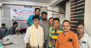 Cuttack: Mass Blood Donation Camp Held in Memory of Late Basant Kumar Ray