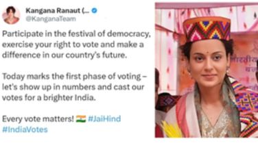 Every Vote Matters, Says Kangana Ranaut