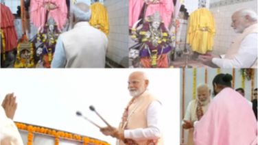 PM Performs Darshan At Poharadevi Temple, Inaugurates Banjara Virasat Museum