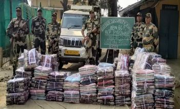 BSF foils bid to smuggle sarees worth Rs 22 lakh from Meghalaya to Bangladesh