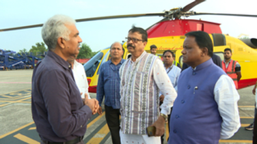 Odisha CM Conducts Aerial Survey In Cyclone-Affected Areas