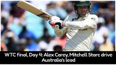 WTC final, Day 4: Alex Carey, Mitchell Starc drive Australia's lead after early blows