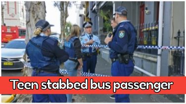 Teen arrested after stabbing bus passenger in Sydney