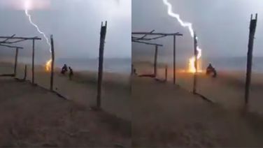 Watch: Two People Struck By Lightning At Mexican Beach; Video Viral
