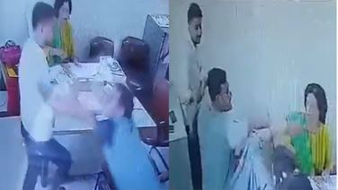Watch: Parent Thrashes Teacher For Punishing His Kid In Uttar Pradesh
