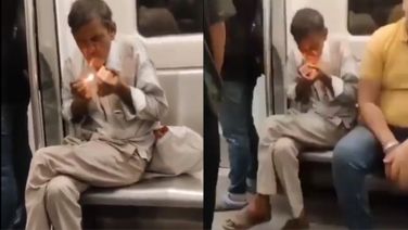 Viral Video: Man Smokes Beedi Inside Delhi Metro; Netizens React