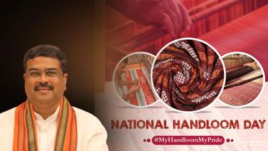 National Handloom Day: Union Minister Pradhan Bats For 