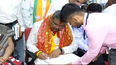Union Minister Dharmendra Pradhan Files Nomination Papers From Sambalpur LS Seat