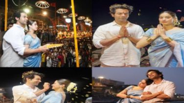 Rajkummar, Janhvi perform Ganga aarti in Varanasi ahead of ‘Mr & Mrs Mahi’ release