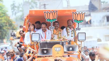 Dharmendra Pradhan Holds Roadshow, Seeks Votes For Party Candidate From Rairakhol Assembly Seat