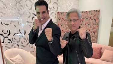 Akshay Kumar Poses With NVIDIA CEO Jensen Huang, Ends Up Chatting About Martial Arts