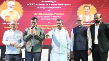 Dharmendra Pradhan Presides Over Signing Of Letter Of Engagement Between NCERT And Amazon