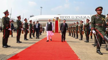 PM Modi Arrives In Laos For ASEAN-India, East Asia Summits