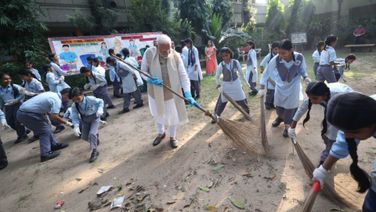 Students Left Inspired As PM Modi Leads Cleanliness Drive At Delhi School