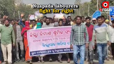 Labourers gherao Nuapada Collector office, press for rights