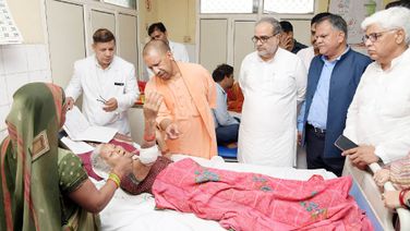 CM Yogi Visits Hathras, Meets Injured Persons
