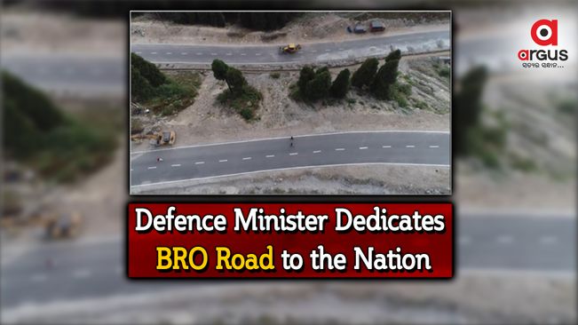 Defence Minister dedicates BRO Road to nation