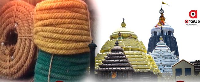 Ropes, to be used for Rath pulling & cordoning, reach Puri