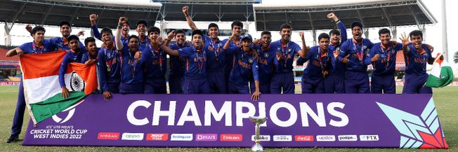 India won the Under-19 World Cup for the fifth time.