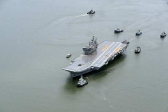Sea trials of India's first indigenous aircraft carrier kick off