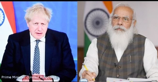 PM Modi holds virtual Summit with British PM Boris Johnson