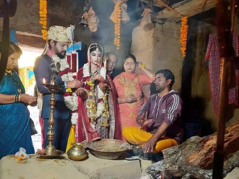 actress nikita sharma secretly ties knot at uttarakhand temple where mahadev parvati also got married