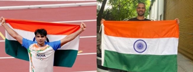Neeraj Chopra, Shikhar Dhawan, Sumit Nagal wish fans on Independence Day