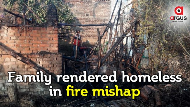 2 houses gutted in fire in Balangir, family rendered homeless