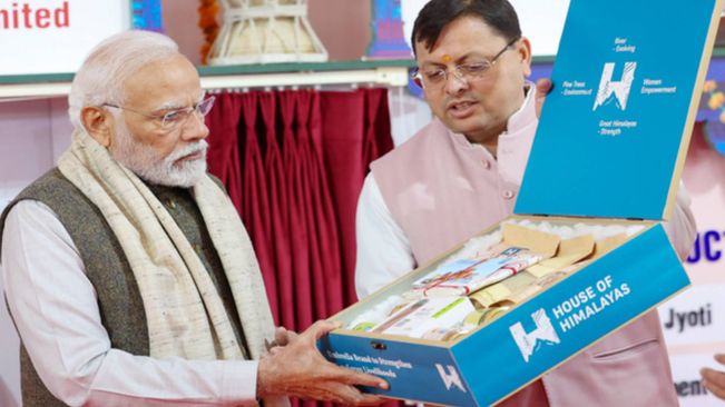 PM Modi Lauds Uttarakhand CM Dhami On Launching 'House Of Himalayas' Brand