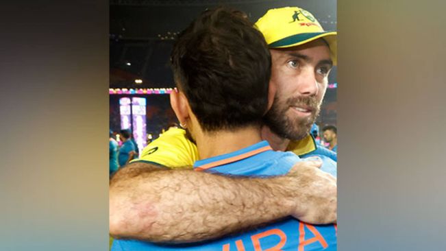 Virat Kohli Gifts Maxwell His Jersey After Australia's World Cup Final Triumph