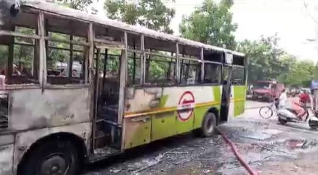 'Mo Bus' Catches Fire In Cuttack, None Hurt
