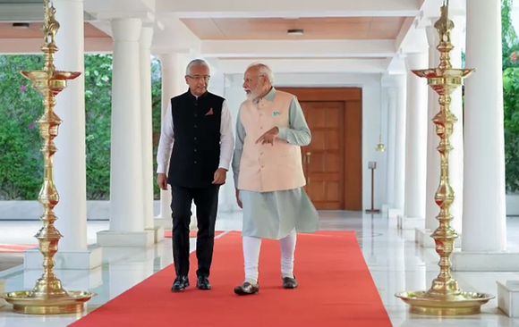 Modi and Jugnauth will jointly dedicate the new airstrip, and the St James Jetty along with six community development projects