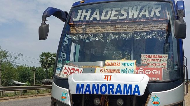 Close Shave for 50 Passengers Even As Bus Meets Accident In Balasore