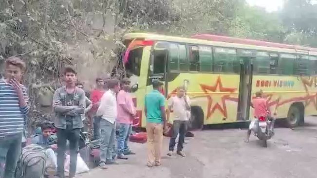 Bus Hits Hillock, 20 Injured In Mayurbhanj