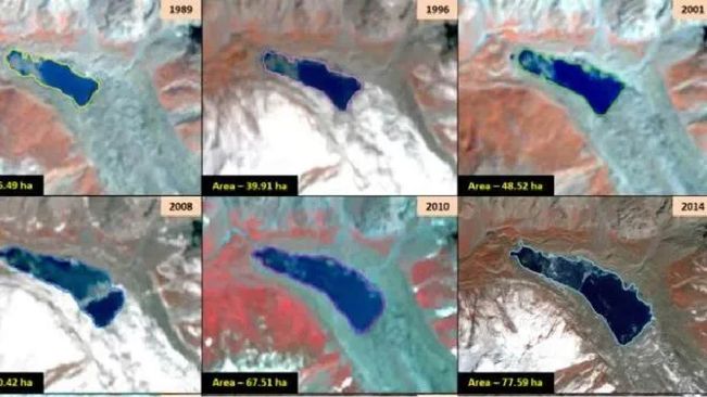 Satellite imagery shows significant expansion in glacial lakes in Himalayas: ISRO
