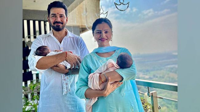 Rubina Dilaik, Abhinav Shukla drop first picture of twin girls, reveal their names