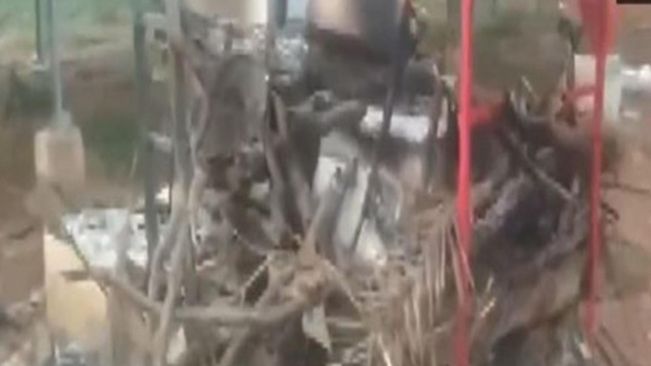 Chhattisgarh: Naxals torch two under-construction mobile towers in Narayanpur