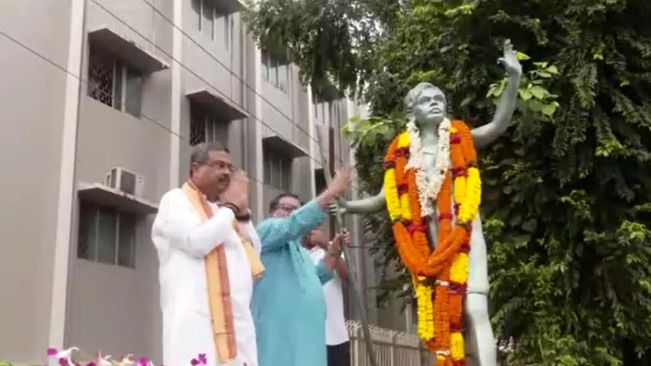 Union Minister Dharmendra Pradhan Pays Tribute To Baji Rout On His Birth Anniversary