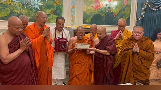 Holy Relics of Lord Buddha to return to India today after exposition in Thailand