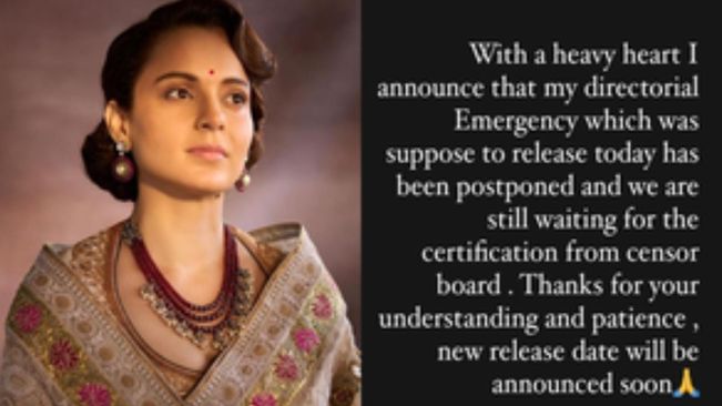 Kangana’s ‘Emergency’ postponed again: Still waiting for certification from censor board