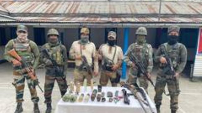 Manipur: Security forces recover huge cache of arms, ammunition in Thoubal