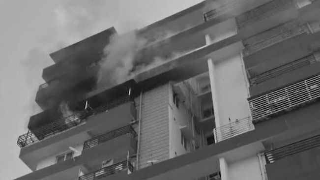 Massive Fire Breaks Out At Apartment In Bhubaneswar's Patia