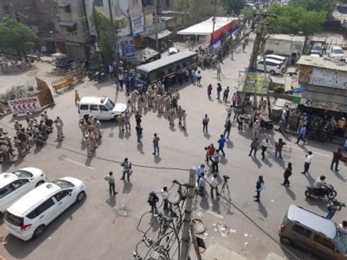 Massive security deployment in Jahangirpuri post violence