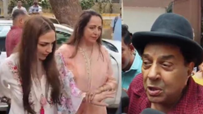 Dharmendra, Hema Malini, Esha Deol cast their votes