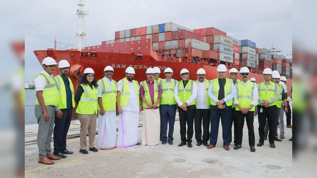 Adani Group's Vizhinjam Port Receives First Mothership, Puts India In World League