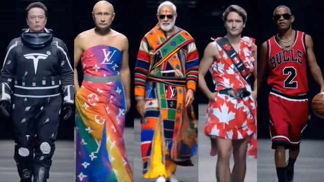 PM Modi, Barack Obama, Joe Biden, Vladimir Putin, Ramp Walk, AI Fashion Show, Elon Musk, Technology