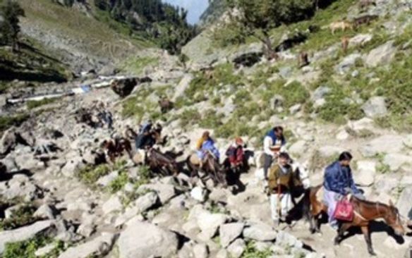 The Jammu and Kashmir administration has suspended the Amarnath pilgrimage